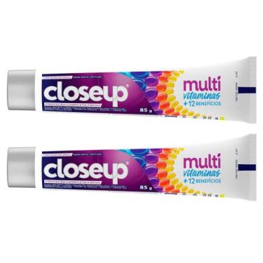 Imagem de Kit 2 Creme Dental Closeup Multi Vitaminas +12 Benefícios Fresh 85g - 