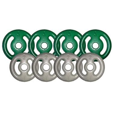 Imagem de Kit Anilhas Emborrachadas 20 kg