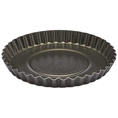 Imagem de Fôrma Baixa Canelada para Bolo e torta Aluminio Antiaderente Linha Forno Multiflon
