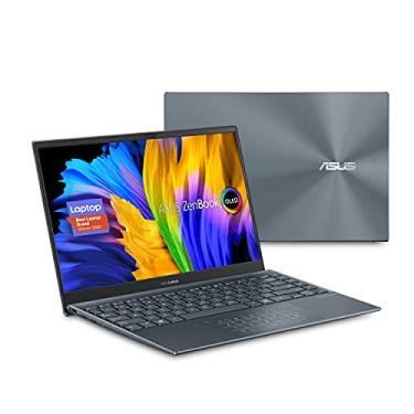 Imagem de ASUS ZenBook 13 Laptop ultrafino, tela OLED FHD NanoEdge de 13,3 polegadas, AMD Ryzen 7 5700U, 8GB LPDDR4X RAM, SSD PCIe 512GB, NumberPad, Wi-Fi 5, Windows 10 Home, Pine Grey, UM325UA-DS71