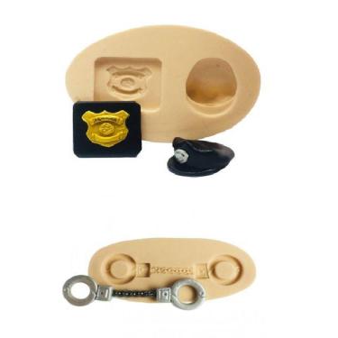 Imagem de Molde De Silicone Acessórios Policial