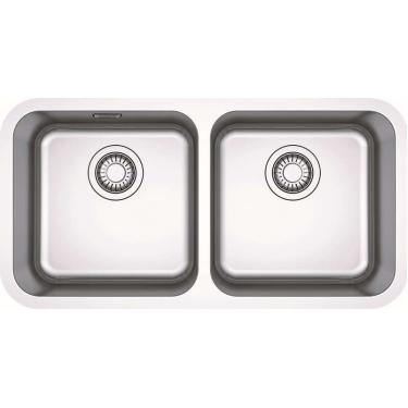 Imagem de Cuba Dupla De Embutir Bell 77,5x40 c/ Válvula 4,5 Franke