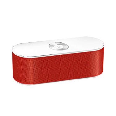 Imagem de HIOD Subwoofer sem fio Bluetooth Speaker Família Viagem Mini Speaker de 33 pés de uso de faixa de uso, Vermelho