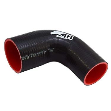 Imagem de Mangote em Silicone Redutor Curva 90° graus 2-3/4" para 2-1/4" polegadas (70mm para 57mm) x 125mm