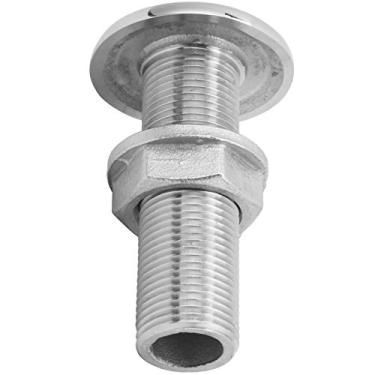 Imagem de Venda Louca Saída de água do barco, conector de encaixe do casco resistente à corrosão, aço inoxidável prata para mangueira de iate, barcos para uso externo, vários iates(MJS022-3/8〃)