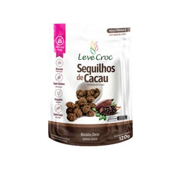 Imagem de Biscoito Sequilho Cacau Sem Glúten Leve Crock 120g