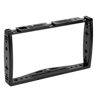 Imagem de Vbestlife Suporte de celular portátil de metal para gravação ao vivo, suporte universal para microfones, telefones, câmeras de movimento (preto)