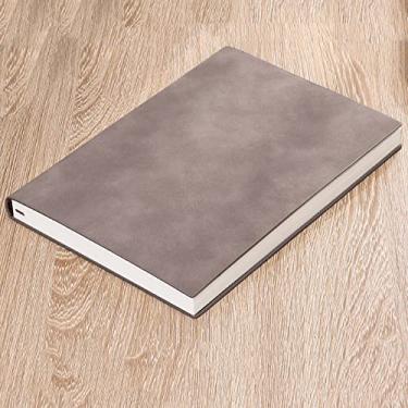 Imagem de A5 Capa de Couro Macio Bloco de Notas Planejador Bonito Agenda Semana Planejador Viajantes Caderno Simples Estudante Suprimentos Escolares, Cáqui, 4 PCS