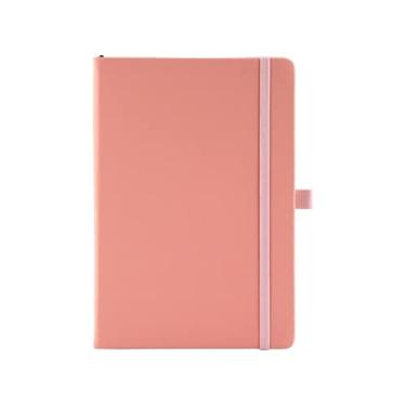 Imagem de Bloco de notas de capa dura 100 folhas para faculdade, mulheres, homens, escola, estudante, professor, bloco de notas, rosa