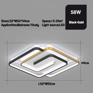 Imagem de Plafon Lâmpadas Atmosférica 52cm Gold Lâmpada Warm Light