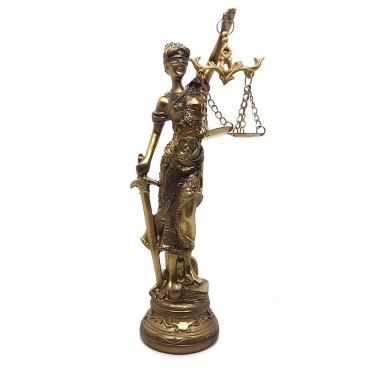 Imagem de Estátua Dama Da Justiça Têmis Deusa 20cm Símbolo Do Direito