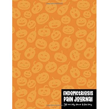 Imagem de Endometriosis Pain Journal: Self Care Daily Planner and Food Diary - Halloween Pumpkin