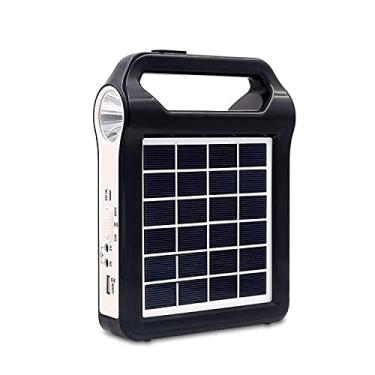 Imagem de NEARAY Gerador De Energia Solar, Painel Solar Portátil De 9W, Porta Usb Com Iluminação De Lâmpada