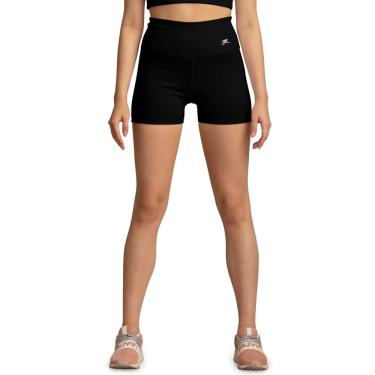 Imagem de Short Solid Power UV50 Muvin – Feminino - Proteção Solar - Boa Respirabilidade – Elasticidade – Sustentação - Corrida – Academia – Fitness – Running - Toque Suave – Gramatura Superior (Preto, P)