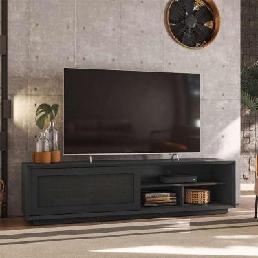 Imagem de rack corumbá com tela preto 160 cm