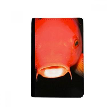 Imagem de Organizador marinho peixe vermelho animal passaporte titular notecase burse carteira capa cartão bolsa, Multicolor