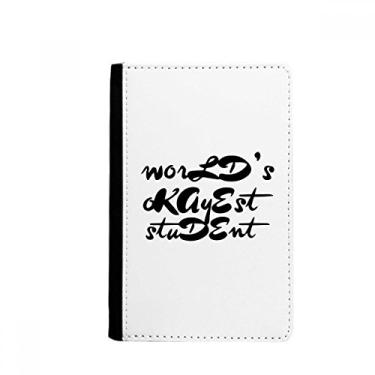 Imagem de World's Okayest Student Teacher Quote Passport Holder Notecase Burse Wallet Cover Card Purse, Multicolor