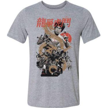 Imagem de Camiseta Camisa Bruce Lee Voo Do Dragão Nerd Filme Geek Jogo - Hippo P