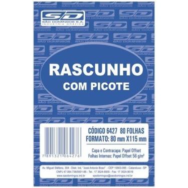 Imagem de Bloco Rascunho Com Picote São Domingos 80 Folhas  80mmx115mm Pacote Co