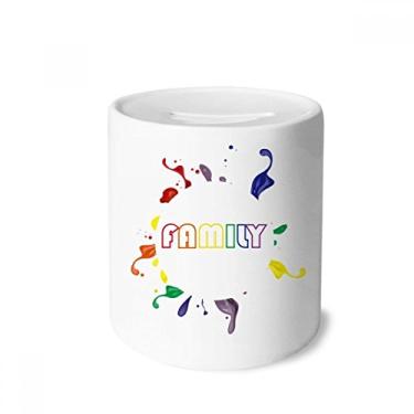 Imagem de DIYthinker LGBT Caixa de Dinheiro com Bandeira de Arco-Íris para Família Porta-Moedas Presente