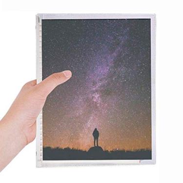 Imagem de Caderno Noite Estrelas, Via Láctea, Caderno de Folhas Soltas, Diário Recarregável