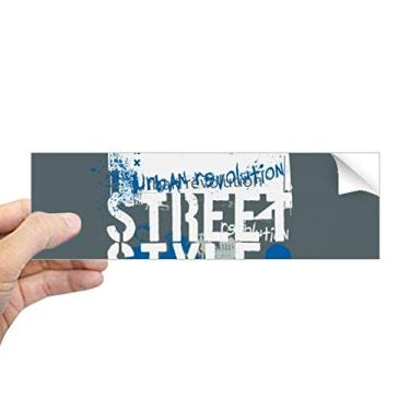 Imagem de DIYthinker Graffiti Street Landmark Adesivo retangular com estampa de arte urbana para notebook, janela