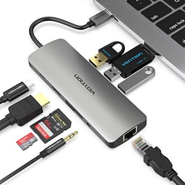Imagem de HUB USB-C 9 em 1 Multi Entradas para Macbook Tipo C - VENTION