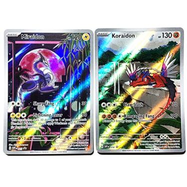 Imagem de Miraidon & Koraidon - Scarlet & Violet - SVP013 - SVP014 - Black Star Promo Pokemon Card Lot - Illustrator Holo Foil