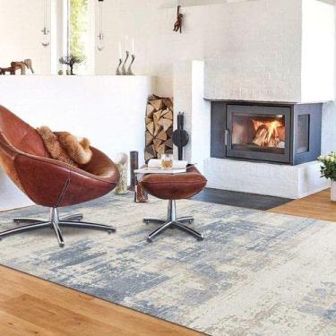 Imagem de Tapete Antilhas 160x230cm Branyl Azul/bege