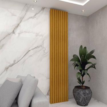 Imagem de Painel Ripado Decorativo 49,6cm Nobre Gelius Móveis Naturale