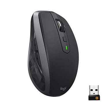 Imagem de Logitech Mouse sem fio MX Anywhere 2S para uso em qualquer superfície, rolagem hiperrápida, recarregável, controla até 3 computadores e laptops Apple Mac e Windows (Bluetooth ou USB), grafite