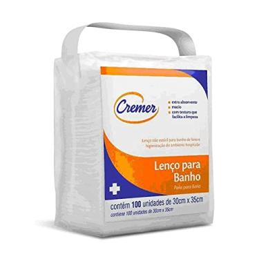 Imagem de Lenço para Banho no Leito 30x35cm 100un Cremer