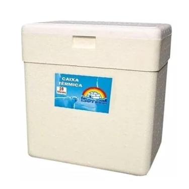 Imagem de Caixa Térmica De Isopor 28 Litros Sorvete Refrigerante 40x27cm