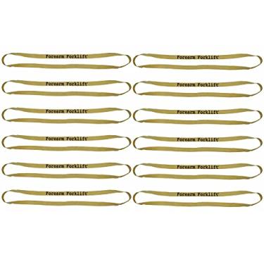 Imagem de Forearm Forklift Faixa de borracha de 60,96 cm de comprimento para proteger cobertores móveis e manter portas e gavetas de móveis fechadas, bronze, pacote com 12