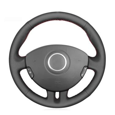 Imagem de Capa de volante, para Renault Clio 3 2005-2012, personalize couro costurado à mão DIY