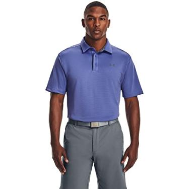 Imagem de Camisa polo masculina Under Armour Tech Golf, Starlight (561)/Pitch Gray, 3X-Large
