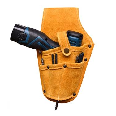 Imagem de Coldre de furadeira, bolsa de cintura multifuncional para furadeira elétrica, bolsa de ferramentas para cinto elétrico e chave de fenda ()