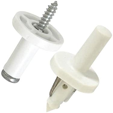 Imagem de Pino de suporte de prateleira atualizado 4388538 - peças de geladeira Kenmore KitchenAid Whirlpool compatíveis - substitui AP3109339 AH372050 EA372050 PS372050 - vem na cor branca - feito de materiais