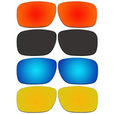 Imagem de Acompatible 4 pares de lentes de reposição para óculos de sol Oakley Holbrook com pacote polarizado P3-1