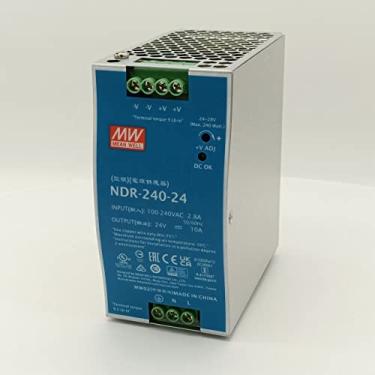 Imagem de NDR-240-24 Mean Well Best Price 240W 24V 10A Fonte de alimentação de comutação MeanWell NDR-240-24