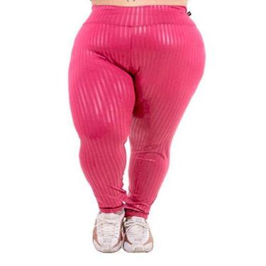 Imagem de Calça Legging Plus Size Cirre 3d Poliéster Confortável-Feminino