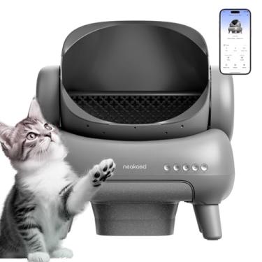Imagem de Caixa de lixo de gato autolimpante, caixa de lixo de gato automática extra grande com controle APP, alerta de segurança e monitor de saúde inteligente para múltiplos gatos (estilo 1)