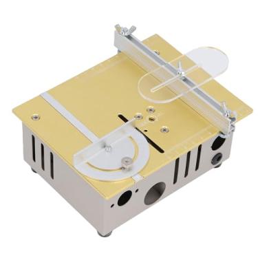 Imagem de Serra de Mesa Pequena Ajustável, Precisa, Artesanato, Serra de Mesa Portátil Multifuncional, Mini Cortador de Serra Elétrica para Artesanato Em Madeira (Plugue UE 100 a 240V)