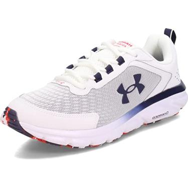 Imagem de Under Armour Tênis de corrida masculino Charged Assert 9 Marble, Branco/aço temperado/aço temperado, 43