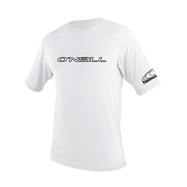 Imagem de O'Neill Camiseta de manga curta juvenil básica com películas FPS 50+, Branco, 8