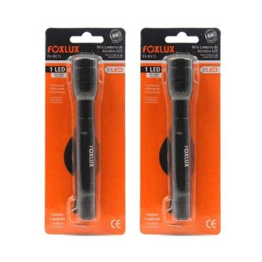 Imagem de Lanterna Led em Aluminio 15 cm Ml5 2 Unidades Foxlux