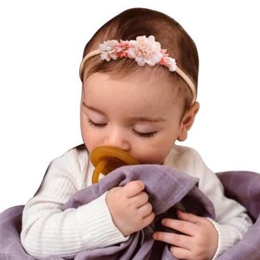 Imagem de Faixa de Cabeça Hairbands Pérola Bebe Delicada Floral Strass - anjo da
