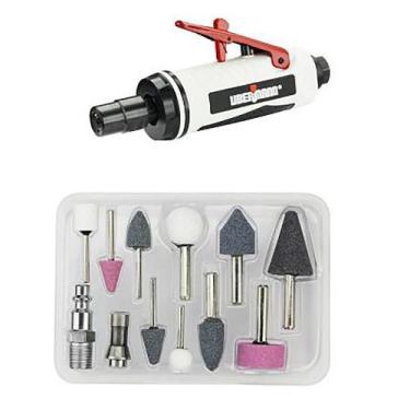 Imagem de Kit Mini Retifica Pneumático 25000 rpm 90Psi Ubermann, 220V