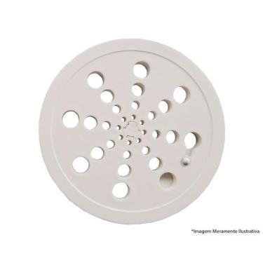 Imagem de Grelha Redonda Plast Abre/Fecha 100Mm - OVERTIME, Branco