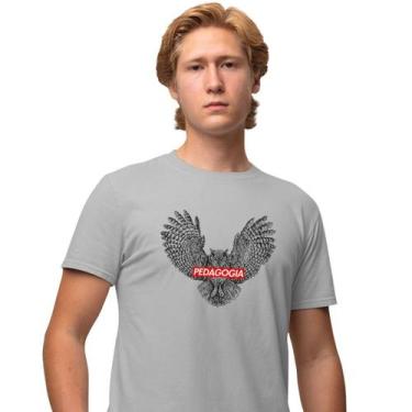 Imagem de Camisa Camiseta Masculina Estampada Supreme Pedagogia 100% Algodão Fio